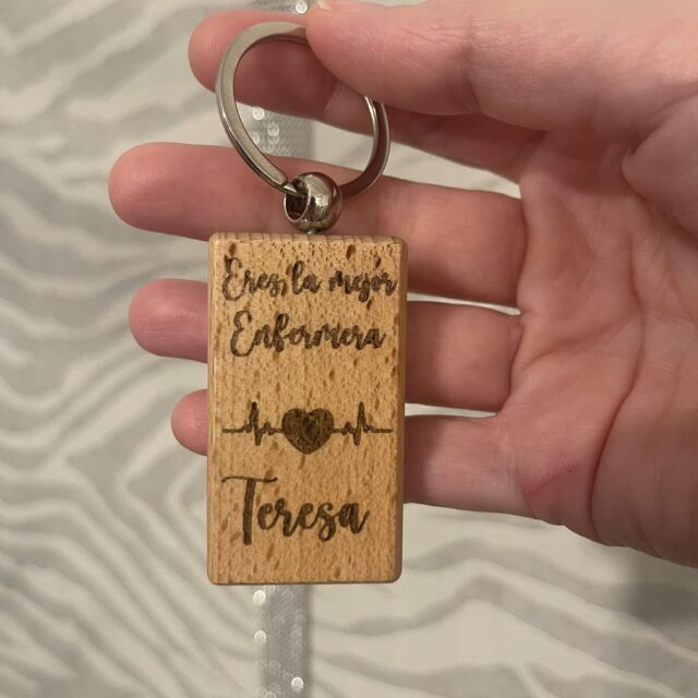 Llavero madera. Modelo Eres la mejor Enfermera