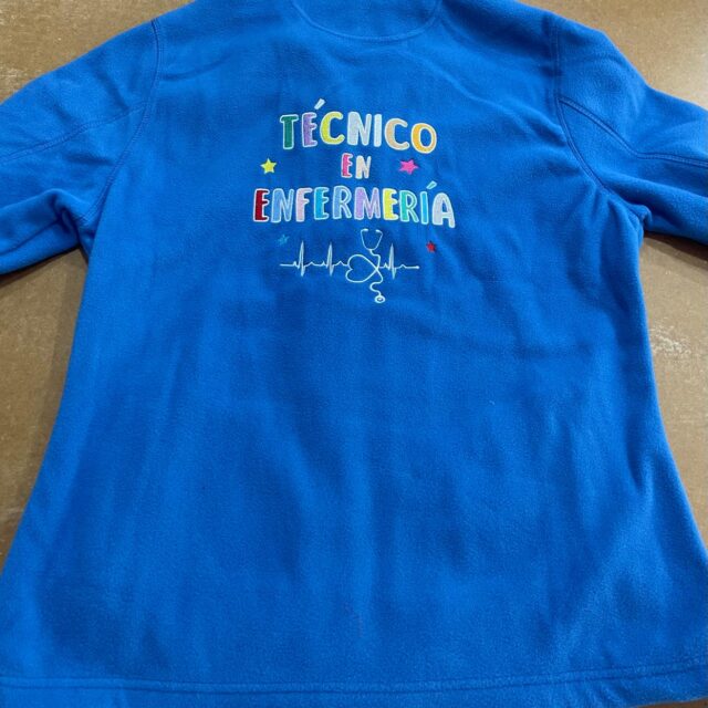 OUTLET. Polar Técnico en Enfermería. Modelo Corazón Pequeño con Estrellas. Talla: L Mujer
